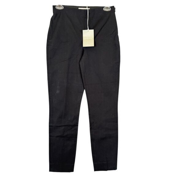 Everlane The Side-Zip Work Pants Womens Sz 2 Black Stretch Twill NWT - Picture 1 of 11